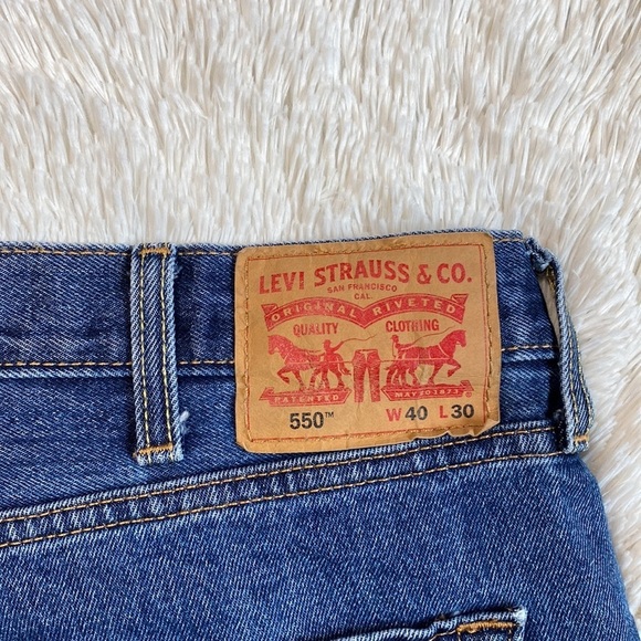 Levi’s Men’s 550 Relaxed Fit Jeans 40W/32L - Picture 8 of 9